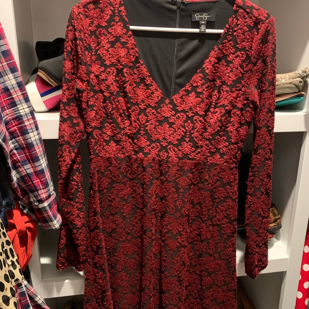 Velvet Red Dress
